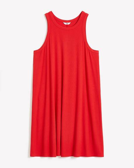 Responsible, Sleeveless Swing Halter Dress with Pockets