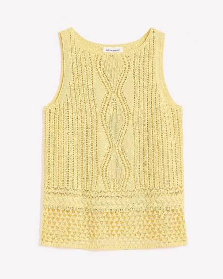Camisole crochetée avec col bateau