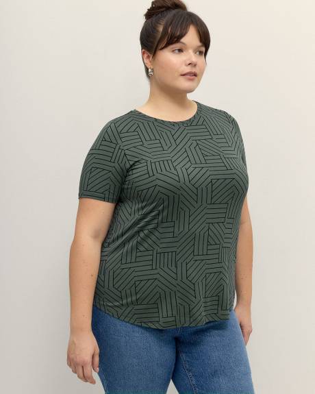Responsible, Printed Modern-Fit Tee - Addition Elle - PENN. Essentials