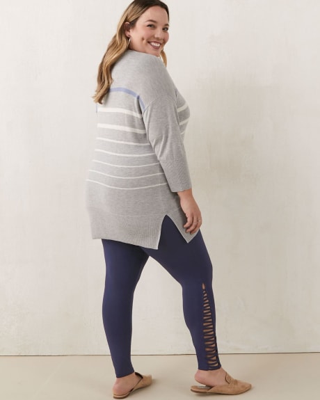 Fashion Leggings with Side Lattice Detail - In Every Story