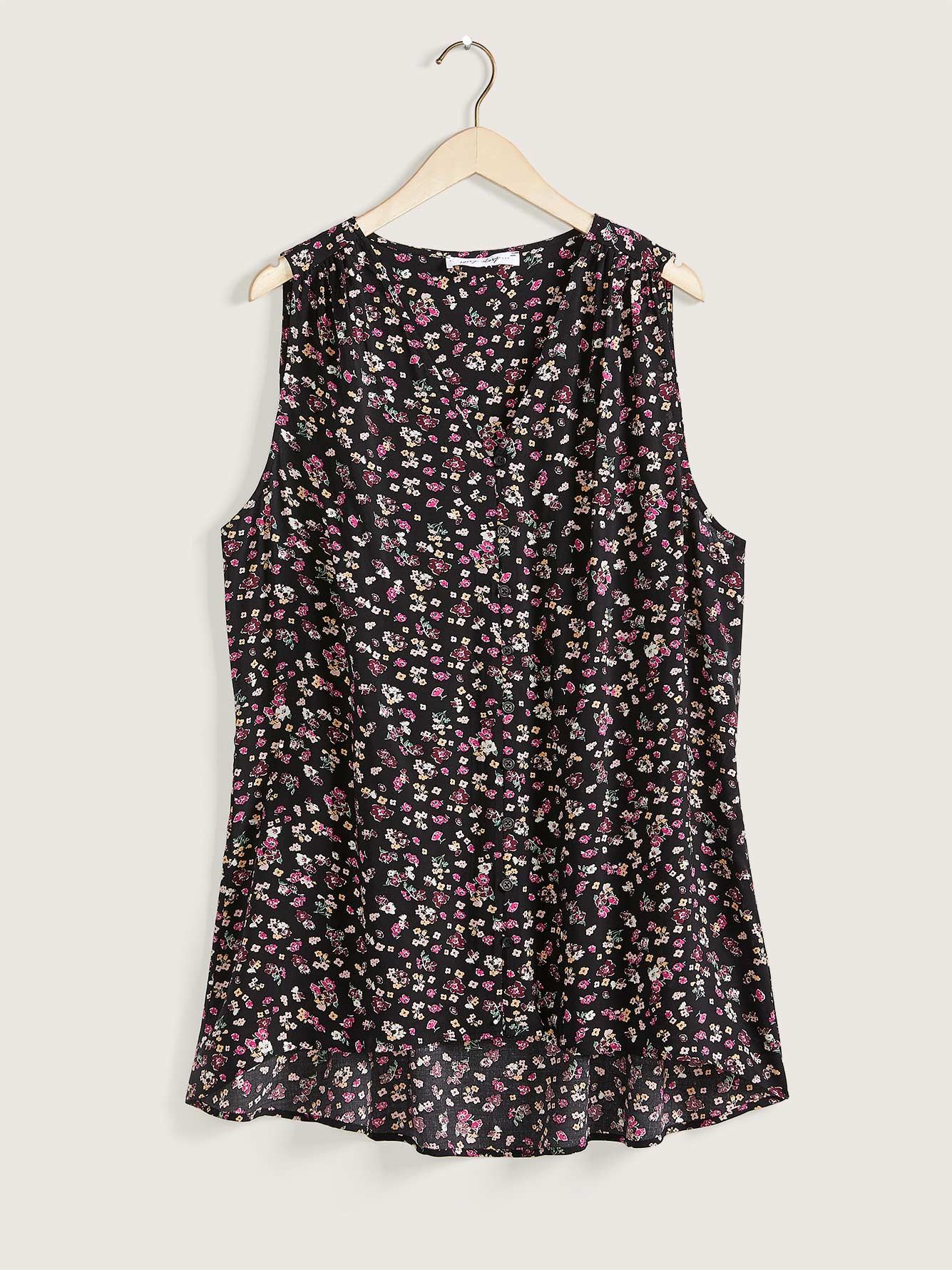 Printed Sleeveless Pop-Over Blouse - In Every Story | Penningtons