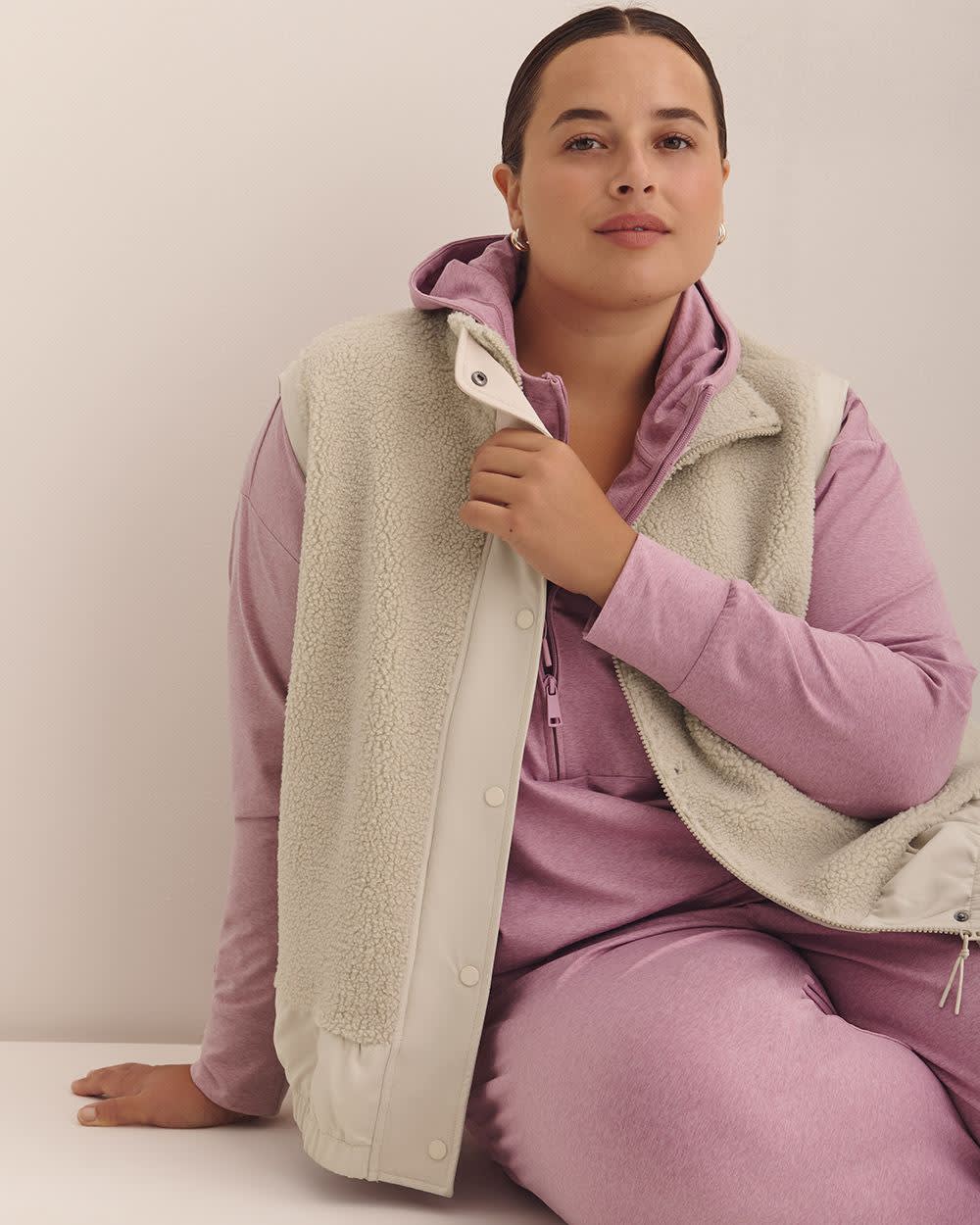 Sherpa Mock-Neck Vest - Active Zone Sherpa Mock-Neck Vest - Active Zone