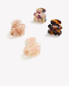 Petites pinces &agrave; cheveux assorties, ens. de 4