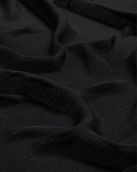 Lightweight Black Satin Scarf