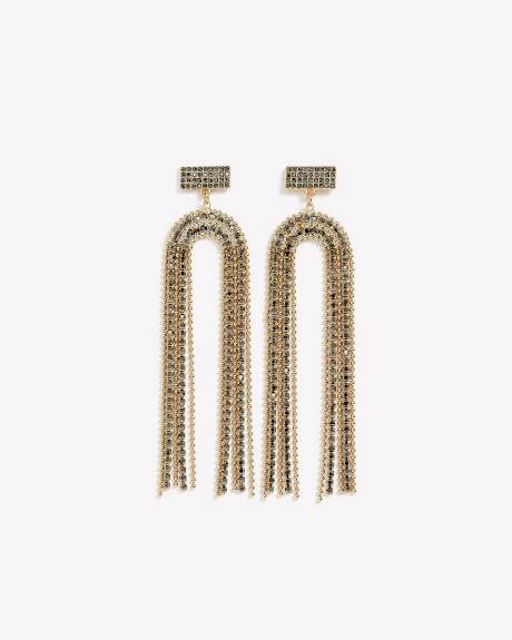 Rhinestone Drop Earrings