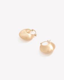 Chunky Mini Golden Hoop Earrings