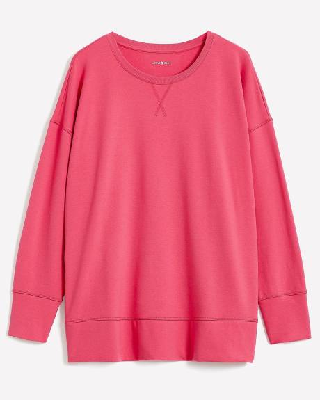 Crew Neck Tunic Sweatshirt - Active Zone