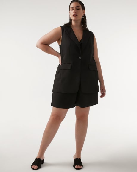 Dressy Vest with Buttons - Addition Elle