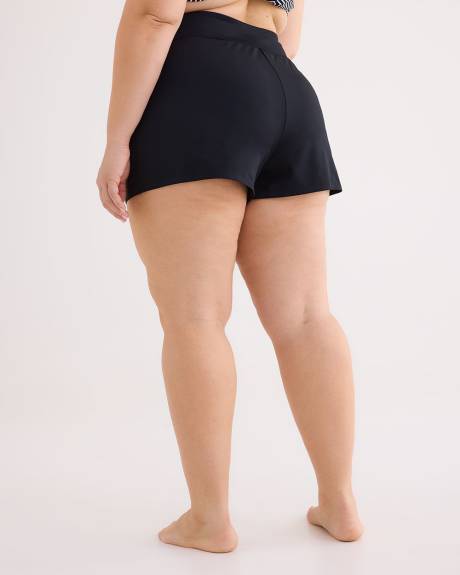 Maillot short classique extensible noir