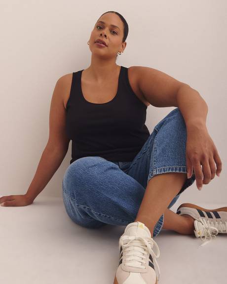 Scoop-Neck Ribbed Knit Tank Top - PENN. Essentials