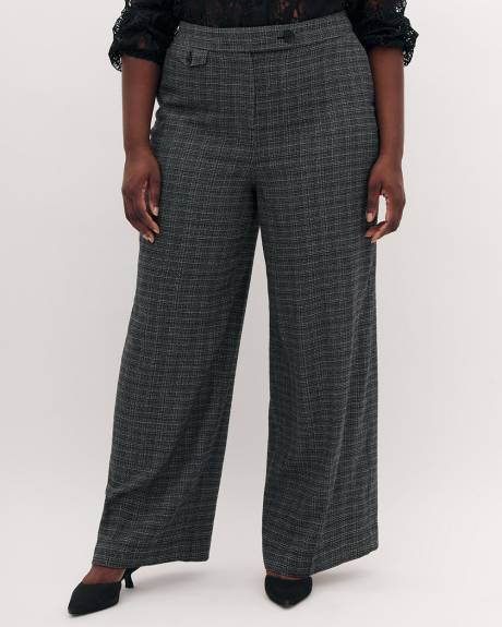 Plaid Wide-Leg Pant - Addition Elle