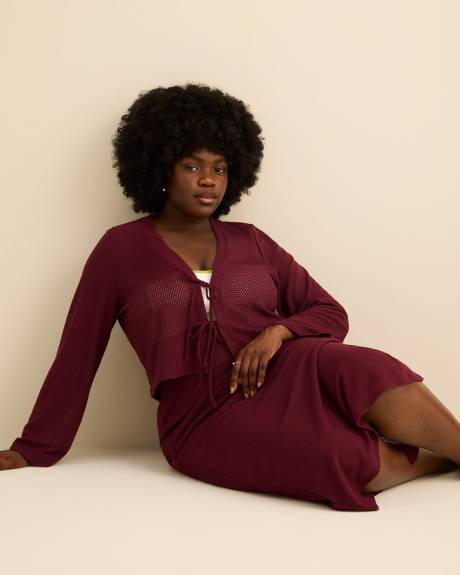 Jupe longue en crochet