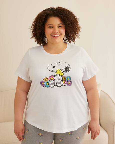Haut de pyjama avec imprimé Snoopy - ti Voglio