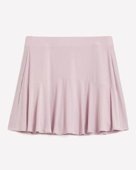 Pull-On Skort with Perforated Side Panels - Active Zone