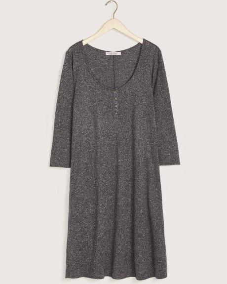 3/4 Sleeve Heather A-Line Dress - In Every Story