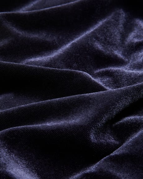 Robe longue cache-coeur en velours avec ourlet étagé - Addition Elle
