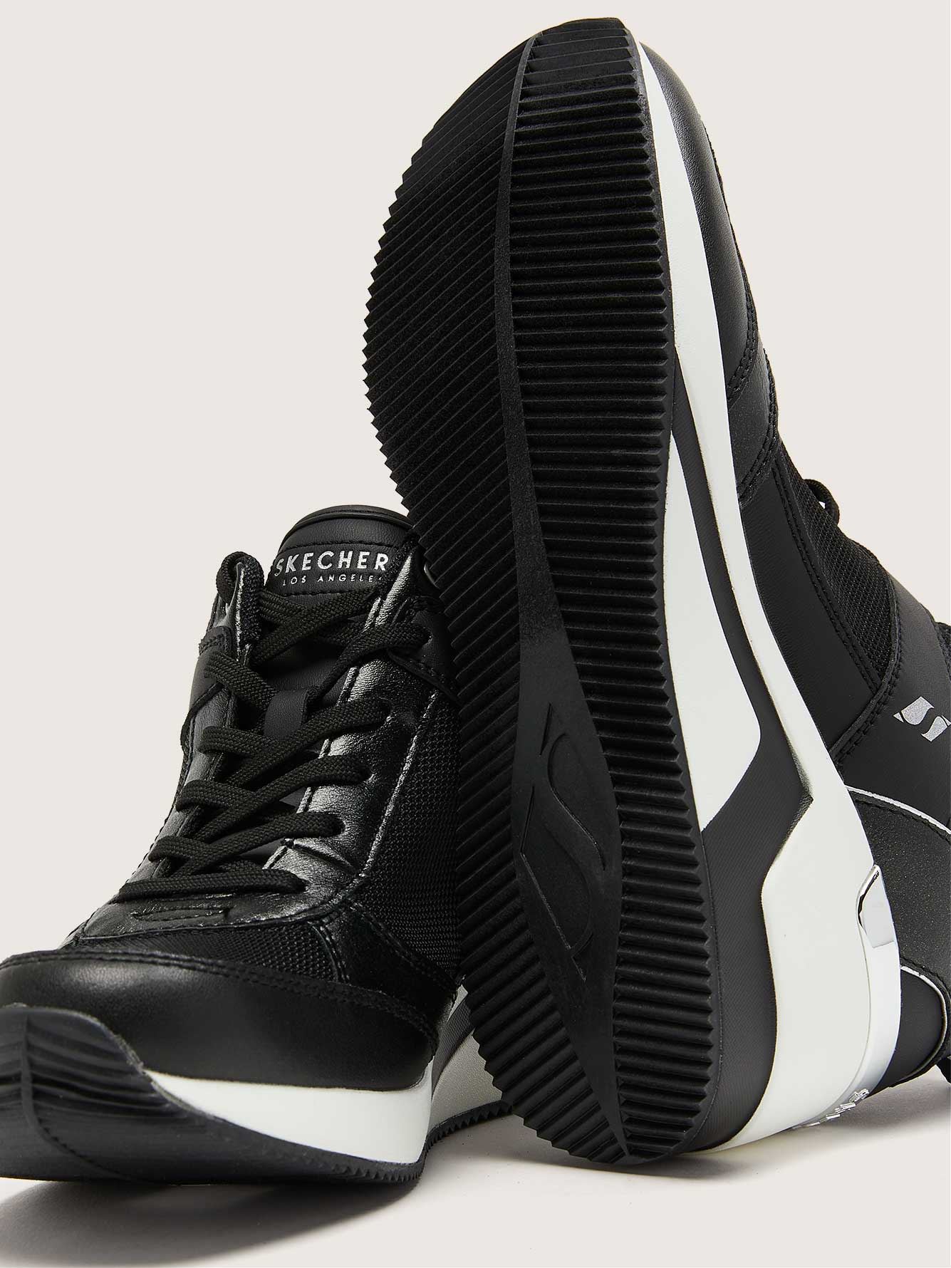 Wide Width Million Air Up There Wedge Sneakers - Skechers