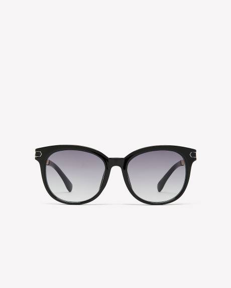 Classic Round Sunglasses with Metal Branches