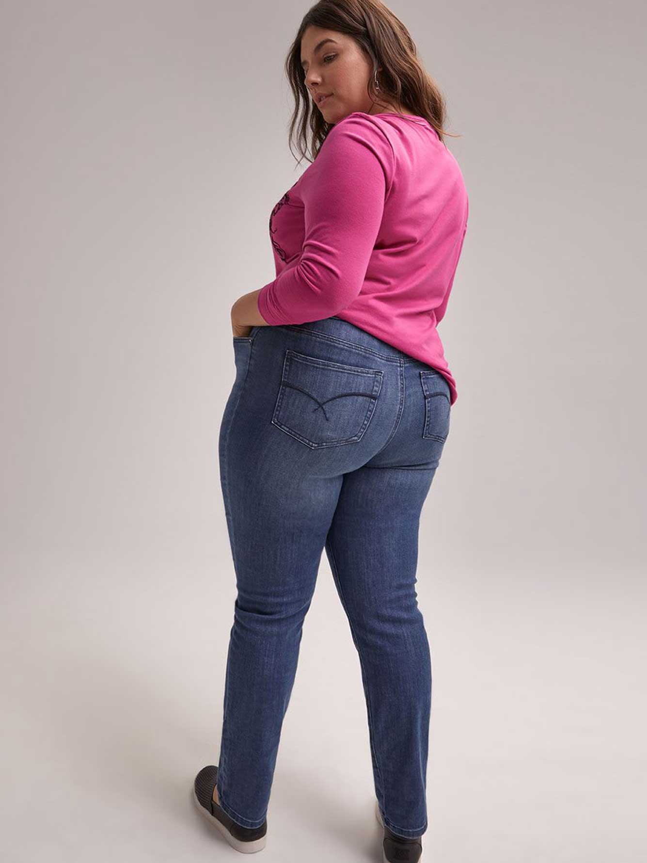 Petite Slightly Curvy Straight Leg Jean - d/C JEANS | Penningtons