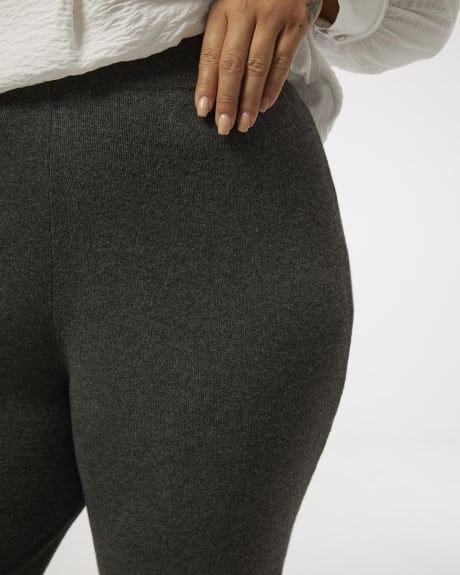 Pull-On Flared-Leg Sweater Pants - Addition Elle
