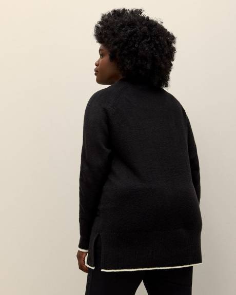 Funnel Neck Raglan Sweater