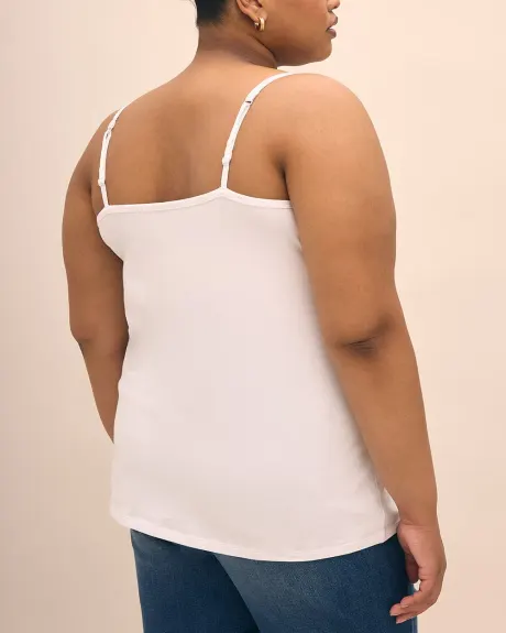 Solid Fitted Cami With Adjustable Straps - PENN. Essentials
