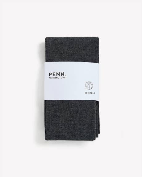 Heather Blue Ponte de Roma Legging with Pockets