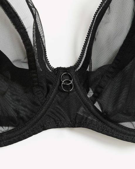Sheer Mesh Plunge Bra - Curvy Kate