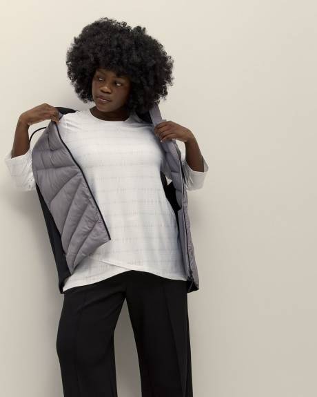 T-shirt asymétrique avec manches trois-quarts - Active Zone