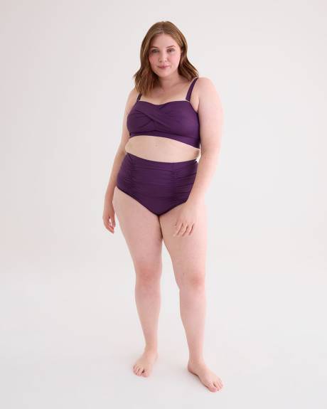 Culotte de maillot taille haute unie