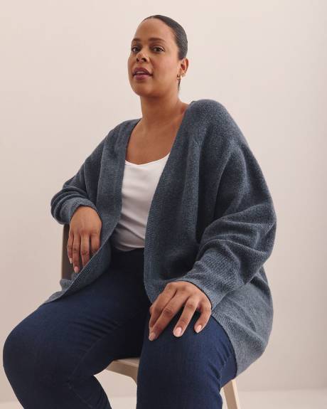 Tunic-Length Cocoon Cardigan