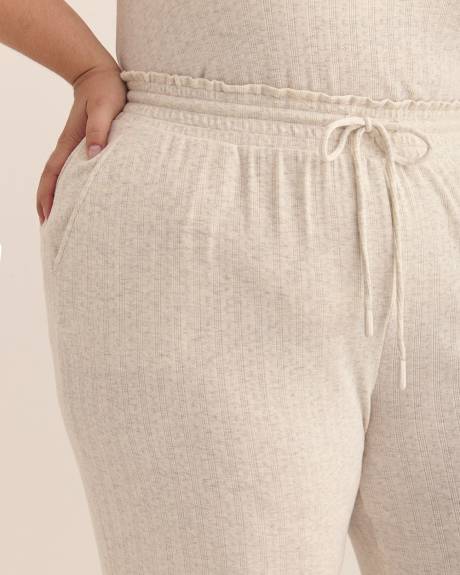 Pantalon de pyjama en pointelle côtelée - ti Voglio