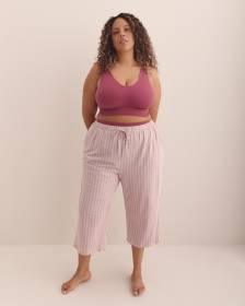 Striped Cotton Capri Pyjama Pant - ti Voglio