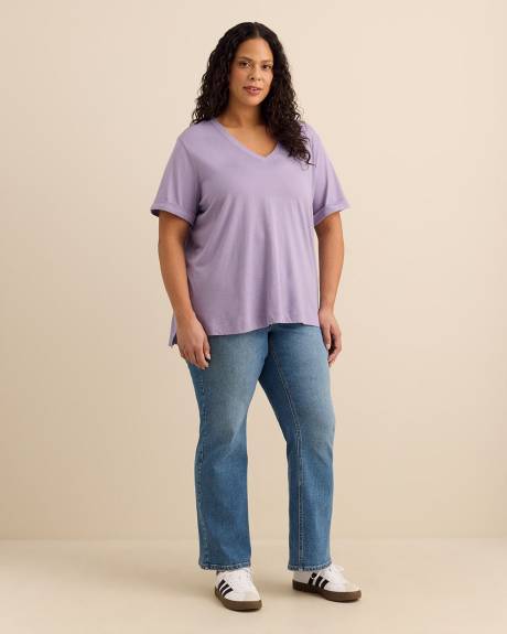 T-shirt &agrave; manches courtes, coupe boyfriend - Essentiels PENN.