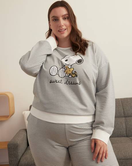 Snoopy Knit Pyjama Sweatshirt - ti Voglio