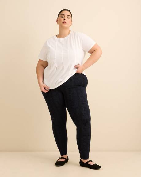 Legging tendance &agrave; pois et &agrave; rayures, tissu responsable