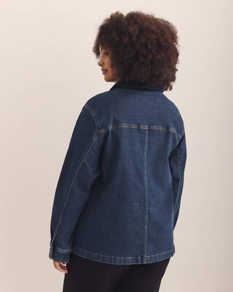 Veste campagnarde en denim foncé - d/C JEANS