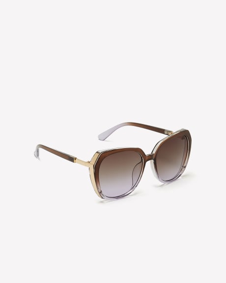 Large Ombre Square Sunglasses