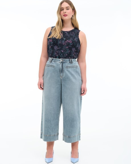 Responsible, Curvy-Fit Wide-Leg Cropped Jeans - Addition Elle