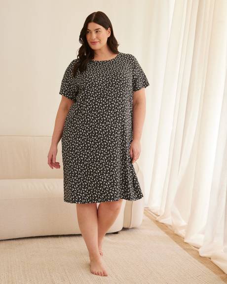 Chemise de nuit courte avec imprimé floral - ti Voglio