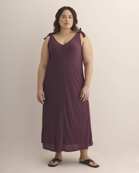 Maxi Dress with Shoulder Ties