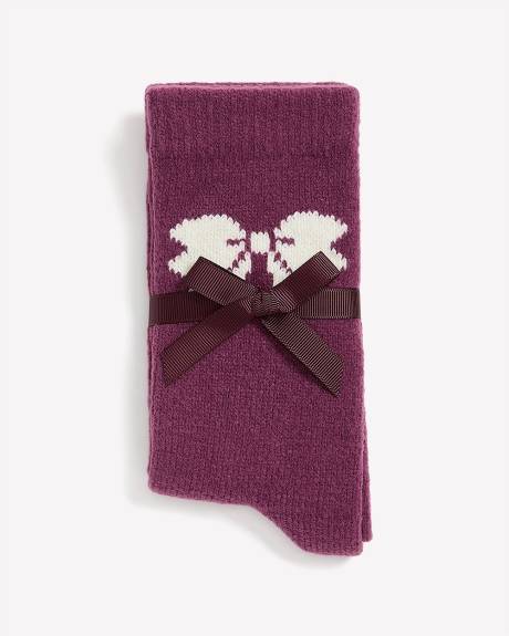 Crewsocks with Placement Bow