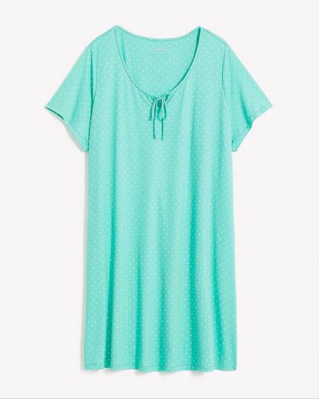 Chemise de nuit à manches courtes imprimée - ti Voglio