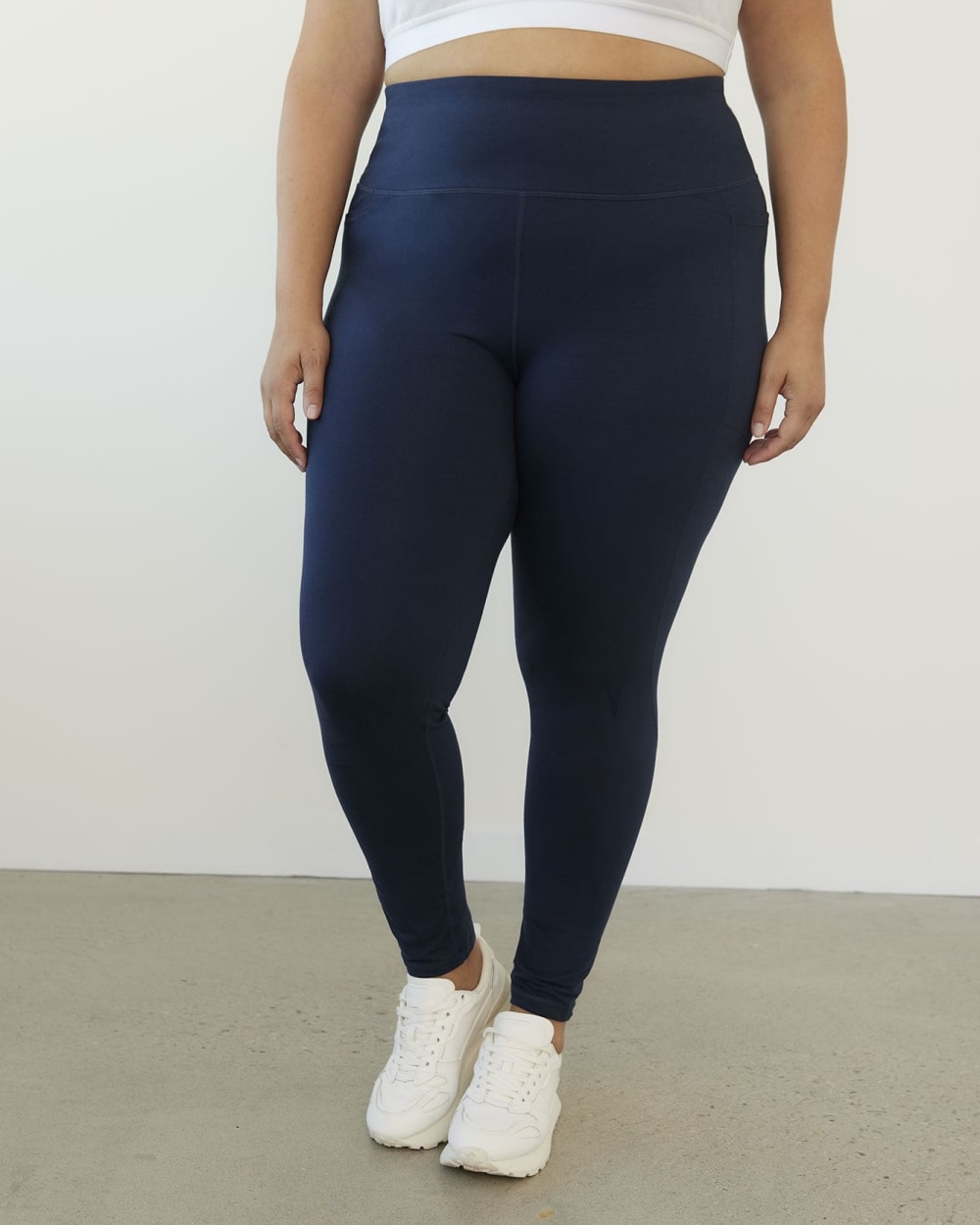 Basic Leggings with Side Pockets - Active Zone