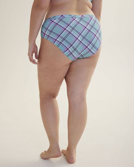 Culotte taille basse en microfibre carreautée - ti VOGLIO