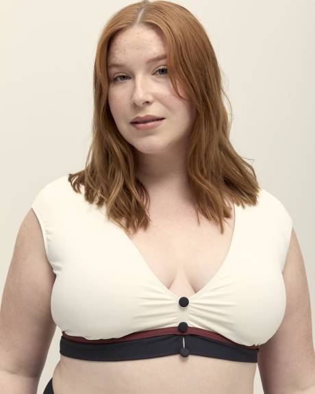 Cap Sleeve Bikini Top - Bleu by Rod Beattie