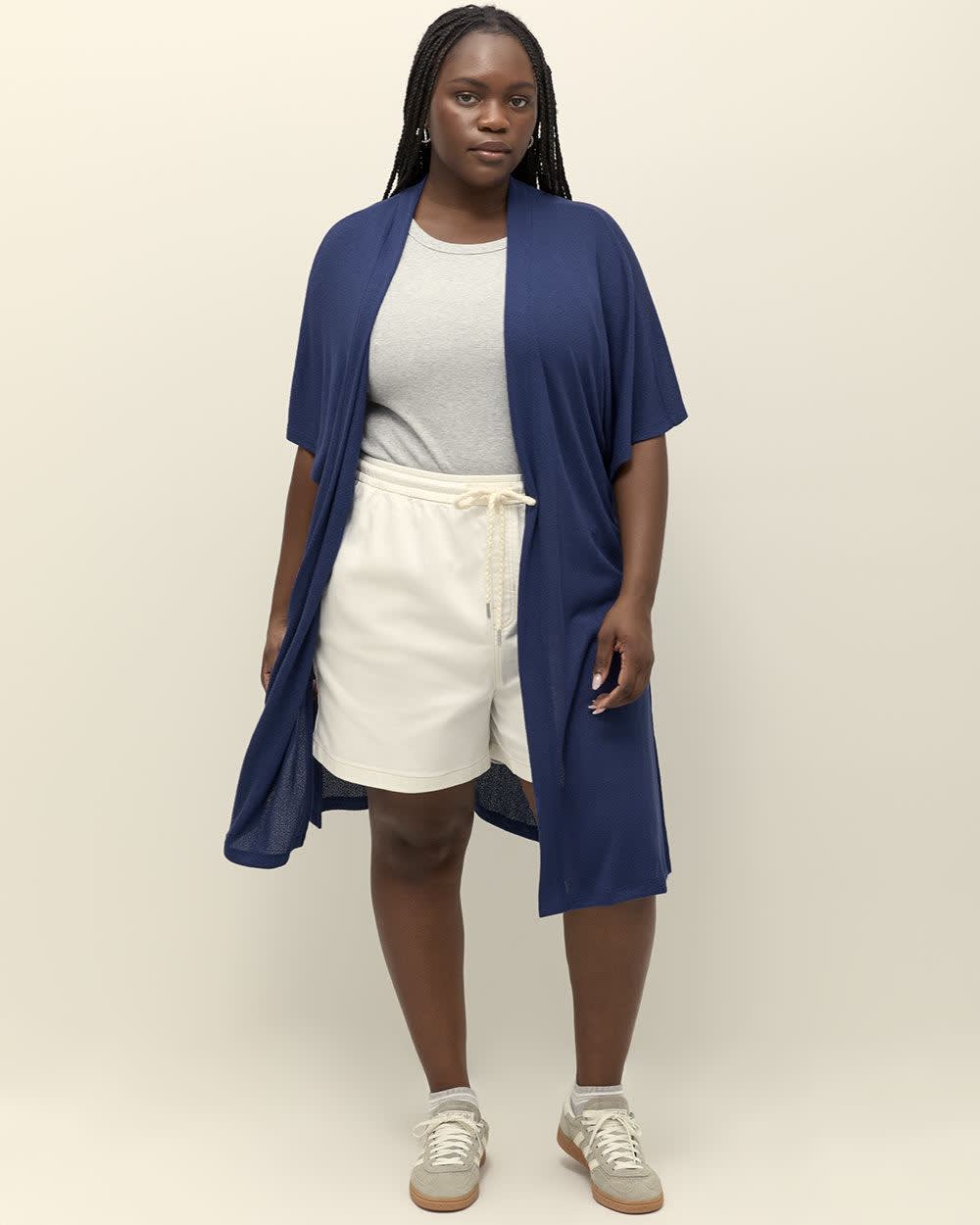 Extended-Sleeve Tunic Overpiece