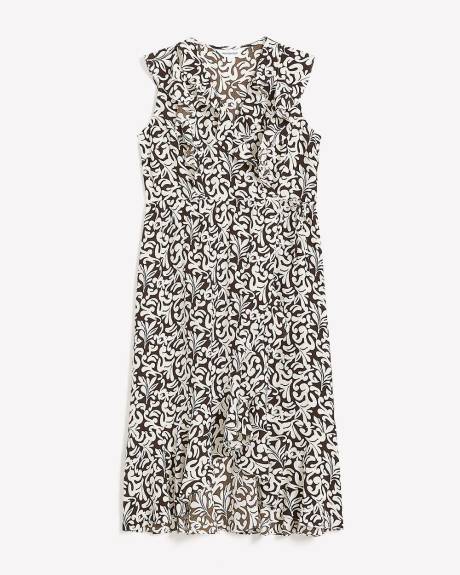 Ruffled Wrap-Style Maxi Dress - Addition Elle