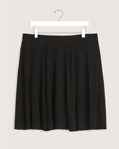 Responsible, Black Mini Knit Skort