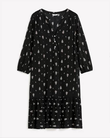 Responsible, 3/4-Sleeve Shirt Dress